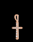 Diamond Cross Pendant – 1/6ctw - 14K Gold or Platinum