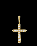 Diamond Cross Pendant – 1/6ctw - 14K Gold or Platinum