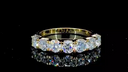 7 Stone Diamond Ring- 14K Gold