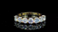 7 Stone Diamond Ring- 14K Gold