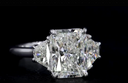 Radiant Shaped Diamond Ring- 14K Gold