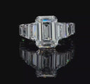 Emerald Diamond Ring – 5 Ct- 14K Gold