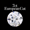 7ct European Cut Lab Diamonds