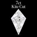 7ct Kite Cut Lab Diamonds