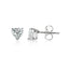 14K Gold Heart Shape Lab-Created Diamond 4-Prong Stud Earrings (1 CTW F-G SI)