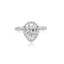 14K Gold IGI Certified Lab-Created Diamond Pear Shape Halo Ring (2 CTW F-G VS)