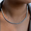 14K Gold Lab-Created 4-Prong Diamond Tennis Necklace (15.5 CTW F-G SI)