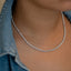 14K Gold Lab-Created 4-Prong Diamond Tennis Necklace (8 CTW F-G SI)