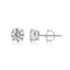 14K Gold Lab-Created Diamond 4-Prong Screwback Stud Earrings (2 CTW F-G SI)