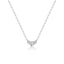 14K Gold Lab-Created Diamond Bezel Pendant Necklace (0.10 CTW F-G SI)