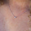 14K Gold Lab-Created Diamond Bezel Pendant Necklace (0.10 CTW F-G SI)