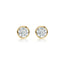 14K Gold Lab-Created Diamond Bezel Stud Earrings (2 CTW F-G SI)