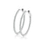 14K Gold Lab-Created Diamond Medium Oval Hoop Earrings (1.10 CTW F-G SI)