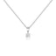 14K Gold Lab-Created Diamond Solitaire Pendant Necklace (0.25 CTW F-G SI)