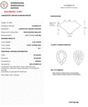 6.03ct Fancy Intense Pink Pear Modified Brilliant VS1 Loose Diamond – IGI LG726551614