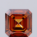 4.02ct Fancy Vivid Orange VS1 Square Emerald Cut Loose Diamond – IGI LG752504760