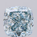7.54ct Fancy Intense Greenish Blue VS1 Square Cushion Modified Brilliant Cut Loose Diamond – IGI LG803647899