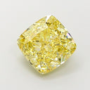 4.09ct Fancy Intense Yellow Square Cushion Brilliant VVS2 Loose Diamond – IGI LG723529652