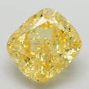 3.88ct Fancy Vivid Yellow Cushion Modified Brilliant VVS2 Loose Diamond – IGI LG819621503