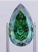 6.03ct Fancy Vivid Green Pear Modified Brilliant VVS2 Loose Diamond – IGI LG778670012