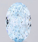 3.52ct Fancy Vivid Blue Oval Modified Brilliant VVS2 Loose Diamond – IGI LG780680523