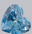 IGI Certified 7.01ct Heart Cut Lab Diamond Fancy Vivid Blue VS2