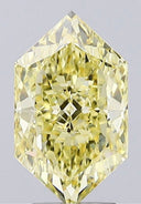 3.05ct Fancy Intense Yellow Hexagonal Cut VVS2 Lab Diamond - IGI LG780671291