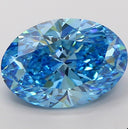 5.05ct Fancy Vivid Blue Oval Brilliant VVS2 Loose Diamond – IGI LG814640961
