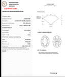 3.07ct E Color Moval Brilliant VVS2 Loose Diamond – IGI LG843614487
