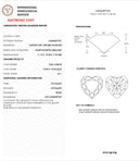 8.05ct fancy vivid blue heart shaped lab diamond vs1 IGI certified