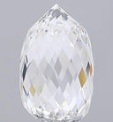 3.03ct Briolette Cute E color VS1 clarity Lab Diamond - Not Certified