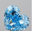 8.05ct fancy vivid blue heart shaped lab diamond vs1 IGI certified