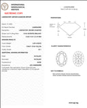 6.09ct Fancy Vivid Yellow Oval Cut VS1 Loose Diamond – IGI LG683563580