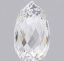 3.28ct Briolette Cut E color VS1 clarity Lab Diamond - Not Certified