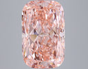 7.02ct Fancy Vivid Pink Cushion Lab Grown Diamond VVS2 – IGI LG744507052