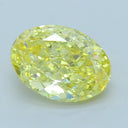 4.06ct Fancy Vivid Yellow Oval Cut VVS2 Loose Diamond – IGI LG813632793