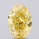 4.02ct Fancy Vivid Yellow Oval Cut VVS2 Loose Diamond – IGI LG784692532