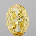 6.09ct Fancy Vivid Yellow Oval Cut VS1 Loose Diamond – IGI LG683563580