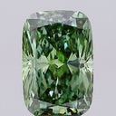 4.03ct Fancy Vivid Green Cushion Cut VVS2 Loose Diamond – IGI LG807640768