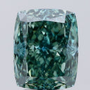 4.08ct Fancy Vivid Green Rectangular Cushion Cut VS1 Loose Diamond – IGI LG760581177