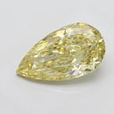 2.01ct fancy intense yellow pear cut lab diamond vs2 LG780679070