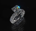7.5ctw lab diamond engagement ring in 14k white gold