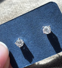 Round Lab Grown Diamond Stud Earrings- 1/2ctw Gold