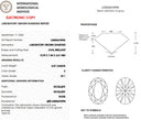 3.07ct E VS1 Moval Brilliant Cut Loose Diamond – IGI LG836676996