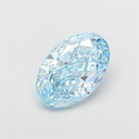 3.31ct Fancy Vivid Blue Oval Modified Brilliant VVS2 Loose Diamond – IGI LG828615046