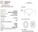 3.70ct E Oval Brilliant VVS2 Loose Diamond – IGI LG830674926