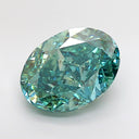 5.01ct Fancy Vivid Bluish Green VS1 Oval Modified Brilliant Loose Diamond – IGI LG833691258