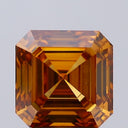 3.09ct Fancy Vivid Brownish Orange VVS2 Square Emerald Cut Loose Diamond – IGI LG816681857