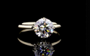Round Shaped Diamond w/ Hidden Halo Ring- 2ct - 14K Gold