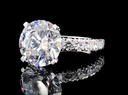 Round Shaped Diamond Ring- 5ct 14K Gold
